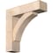 Ekena Millwork Thorton Block Smooth Bracket w/ Offset Brace, Douglas Fir, 7 1/2"W x 28"D x 28"H BKT0806X28X28THR05SDF - alternate 1